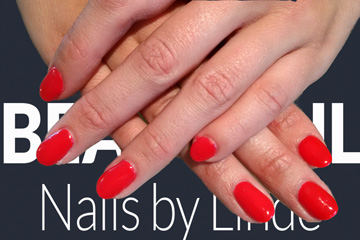 Gel Manicure Leuven Electric Red